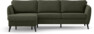 County - 3-sits soffa med flyttbar schäslong - Grön