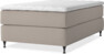 Delux Exclusive - Kontinentalsäng, enkelsäng 120 cm med bäddmadrass - Beige
