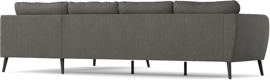 County - 3-sits soffa med divan höger - Brun