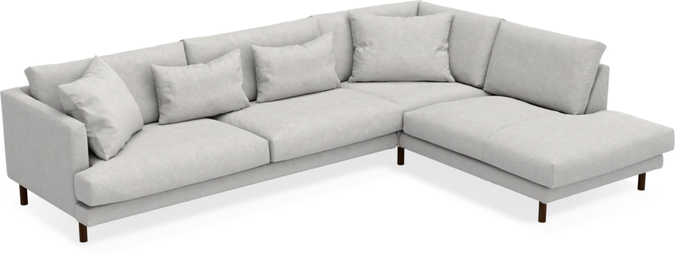 Harper - 3-sits soffa med divan höger - Grå