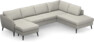 County - 3-sits soffa med schäslong vänster och divan höger - Grå