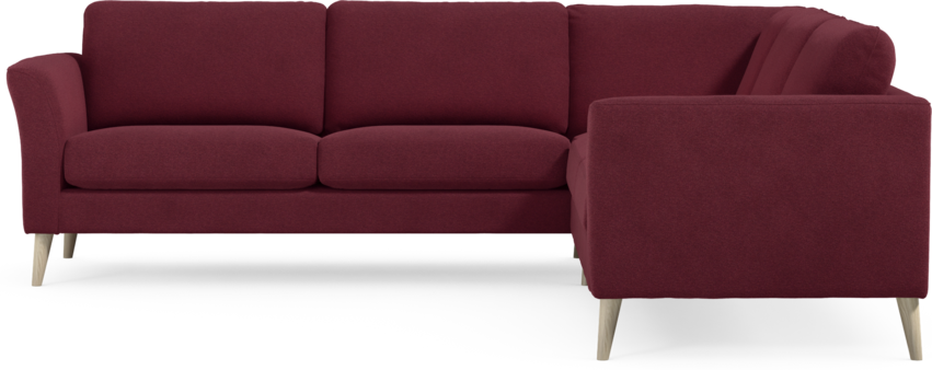 Bridge - Hörnsoffa, 2+2-sits - Röd