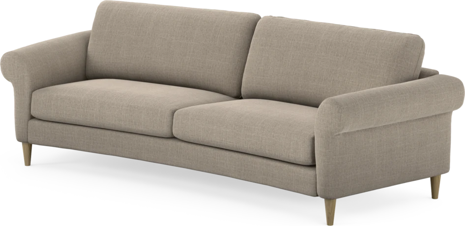 Bridge - 3-sits soffa svängd - Beige