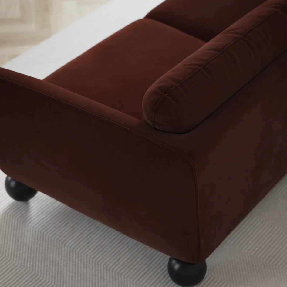 Madison Lux - Hörnsoffa 2+3-sits, hörn 2 - Orange