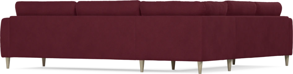 Bridge - Hörnsoffa, 2+3-sits - Röd