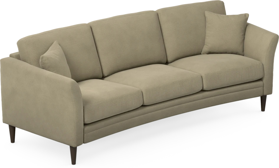 Eden - 3-sits soffa svängd - Beige