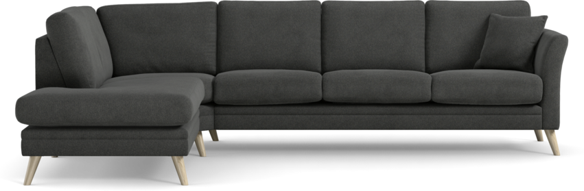 Eden - 3-sits soffa med divan - Svart