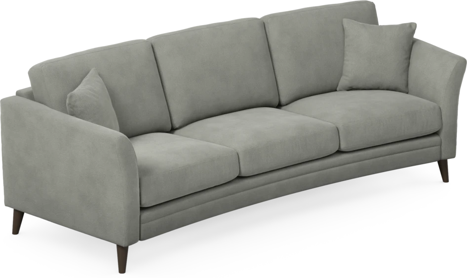 Eden - 3-sits soffa svängd - Grå