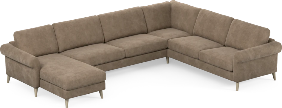 Bridge - Hörnsoffa, 3+2-sits med schäslong vänster - Beige