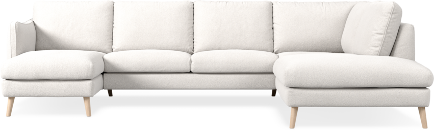 Madison Lux - 2-sits soffa med schäslong vänster och divan höger - Beige
