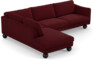 Madison - 3-sits soffa med divan vänster - Röd