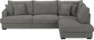 Mila - 3-sits soffa med divan höger - Grå