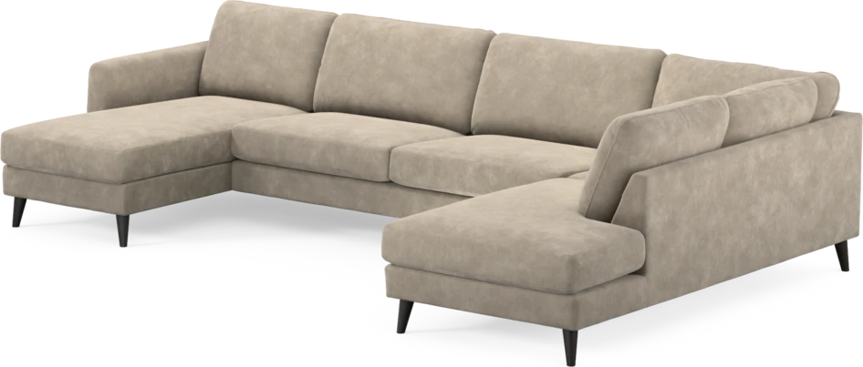 Bridge - 3-sits soffa med schäslong vänster och divan höger - Beige