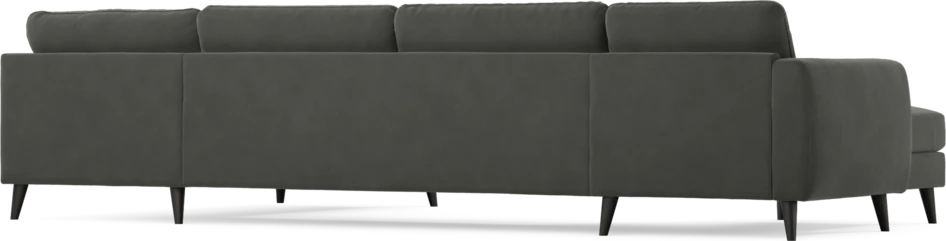 Bridge - 3-sits soffa med schäslong vänster och divan höger - Grå