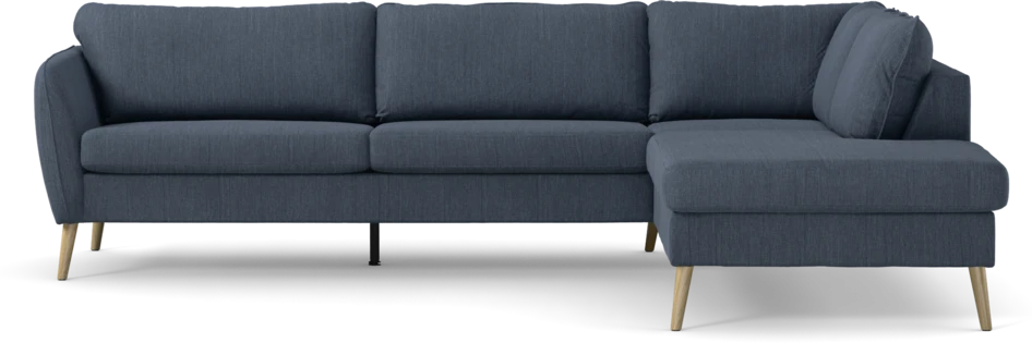 County - 2,5-sits soffa med divan höger - Blå