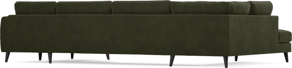 Bridge - 3-sits soffa med divan vänster och schäslong höger - Grön