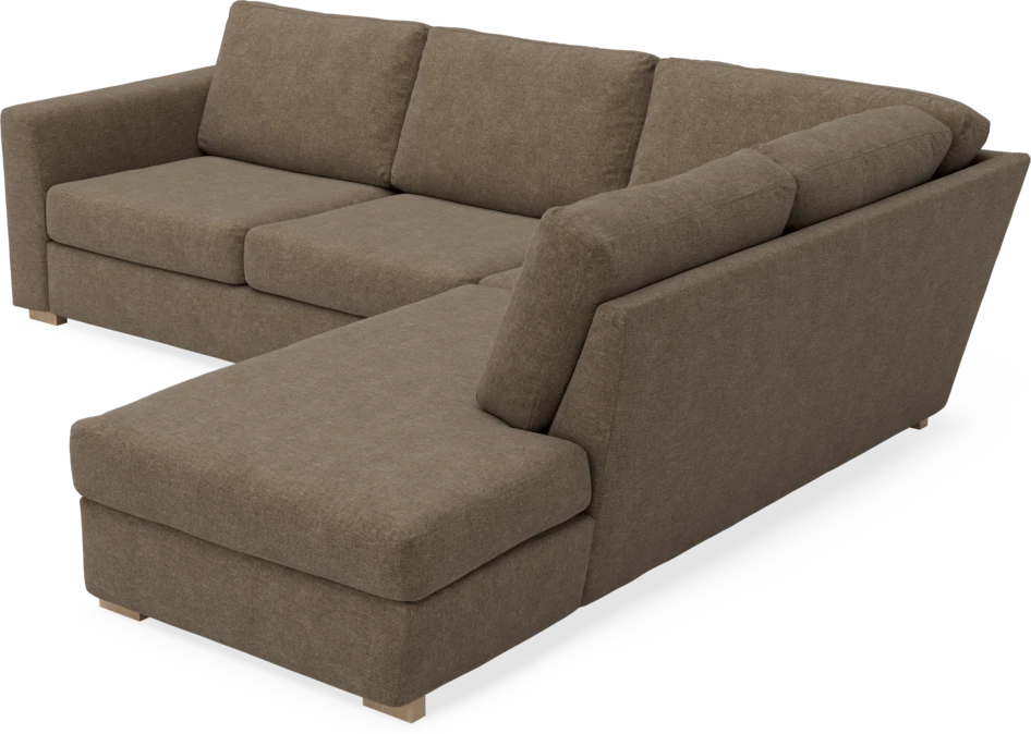 Friday - 2,5-sits soffa med divan höger - Brun
