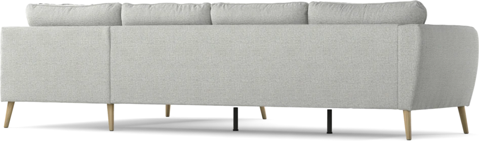 County - 3-sits soffa med divan höger - Grå