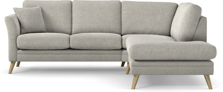 Eden - 2-sits soffa med divan - Grå
