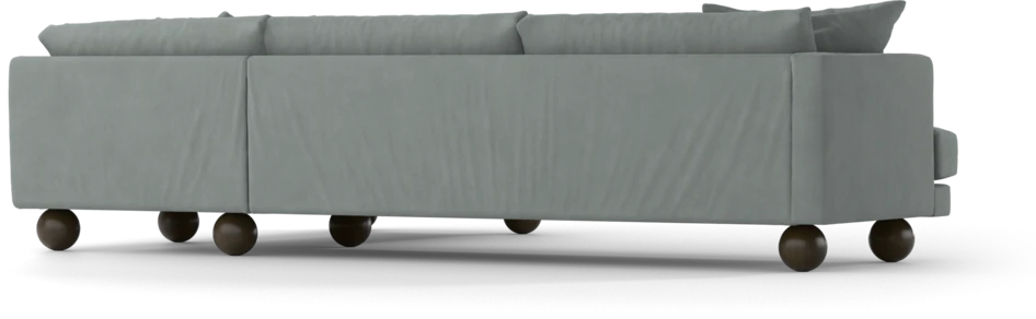 Harper - 3-sits soffa med divan höger - Grön