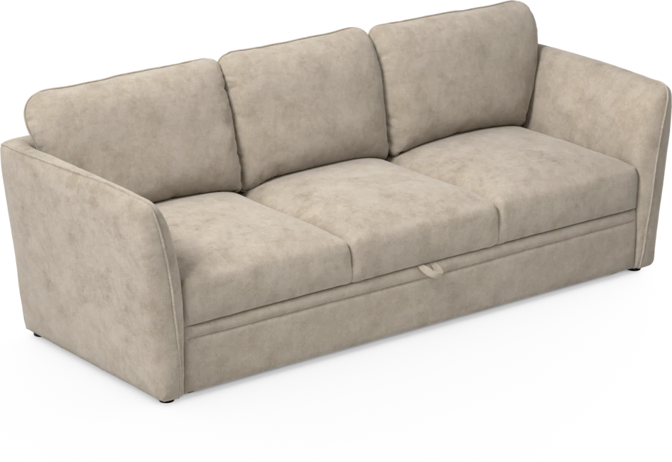 Öland - Bäddsoffa 3-sits, längsbäddad - Beige