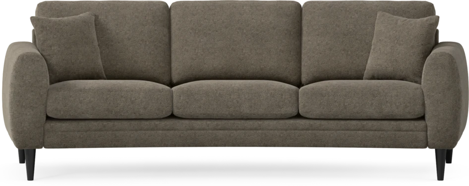 Eden - 3-sits soffa svängd - Brun