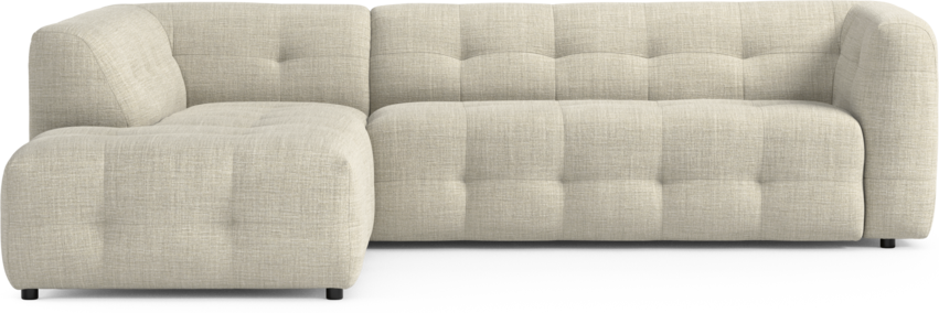 Bella - 3-sits soffa med divan vänster - Beige