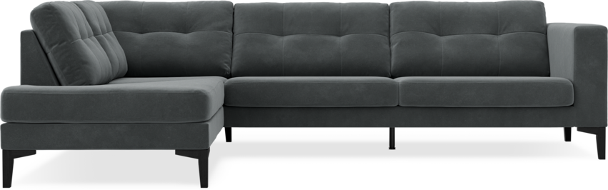 Rio - 3-sits soffa med divan vänster - Grå