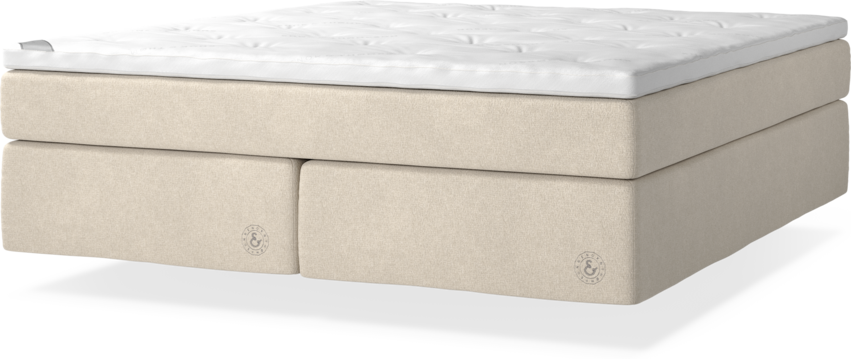 Cape Farewell Comfort - Kontinentalsäng, dubbelsäng med svävande utseende - Beige