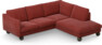 Madison Lux - 2-sits soffa med divan höger - Rosa