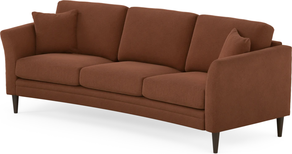 Eden - 3-sits soffa svängd - Orange