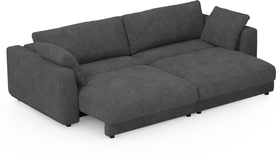 Amie - Bäddsoffa 4-sits - Grå