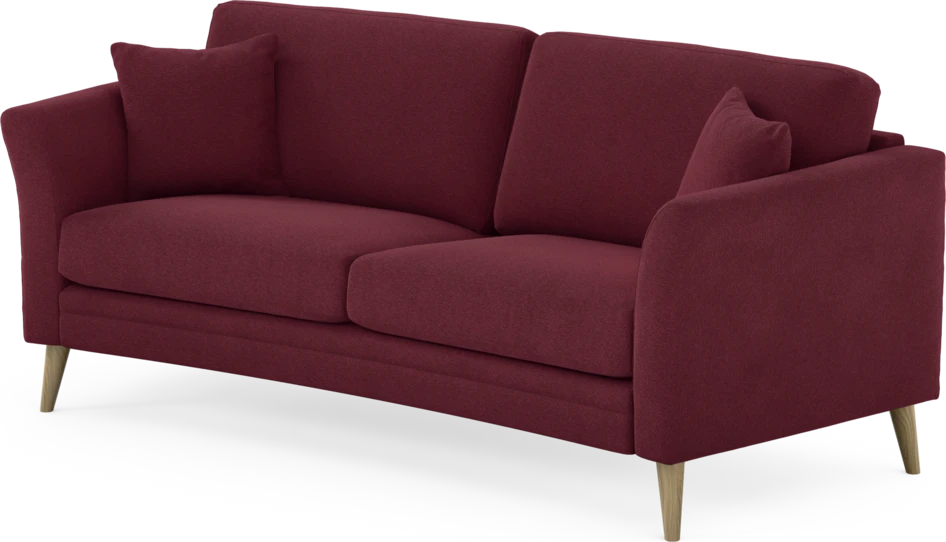 Eden - 2,5-sits soffa svängd - Röd