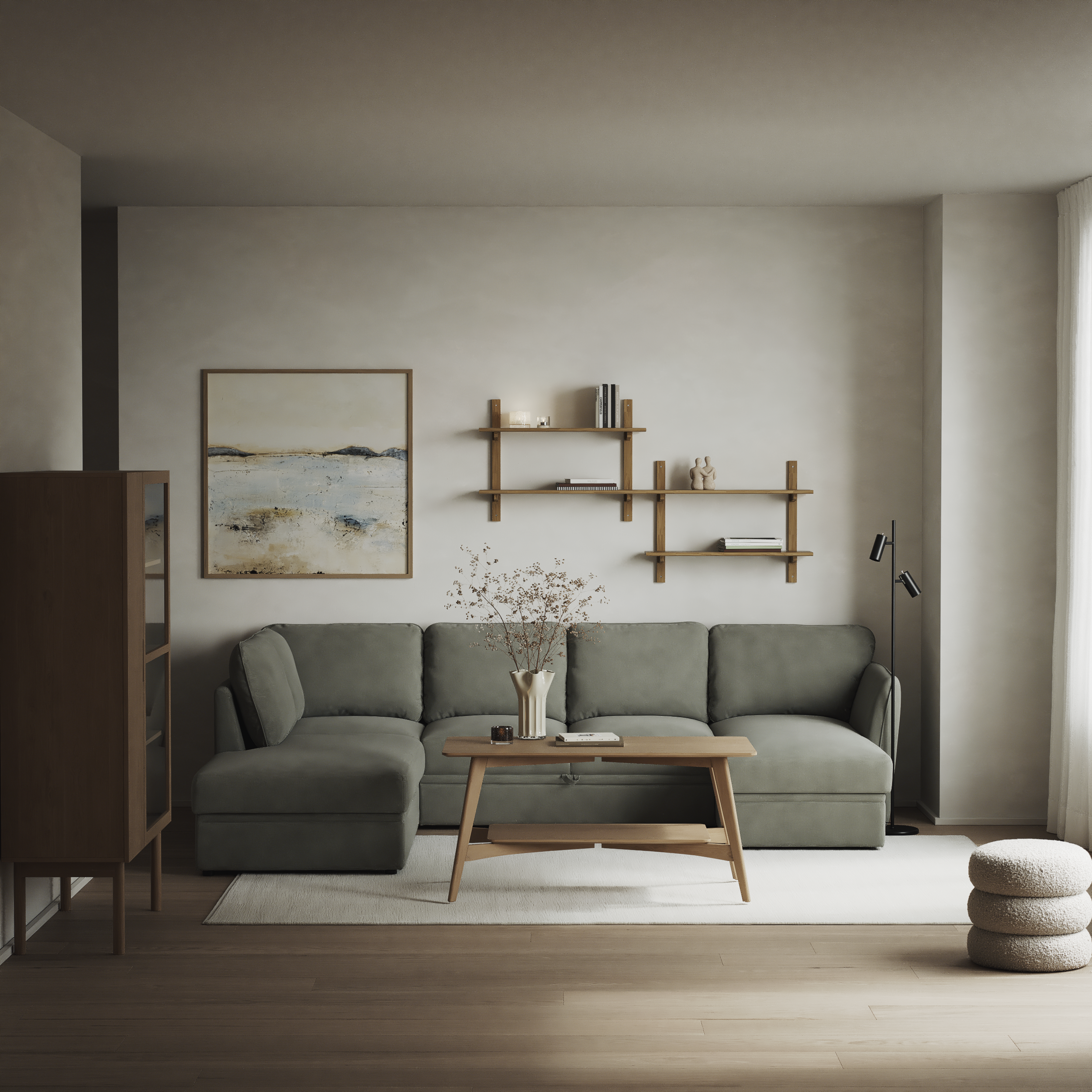Öland - Bäddsoffa med divan vänster och schäslong höger - inspiration