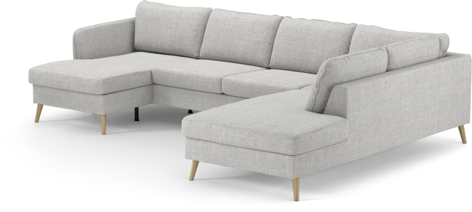 County - 3-sits soffa med schäslong vänster och divan höger - Grå