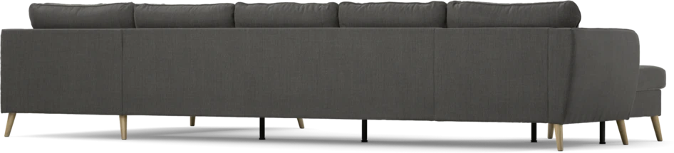 County - 4-sits soffa med schäslong vänster och divan höger - Grå