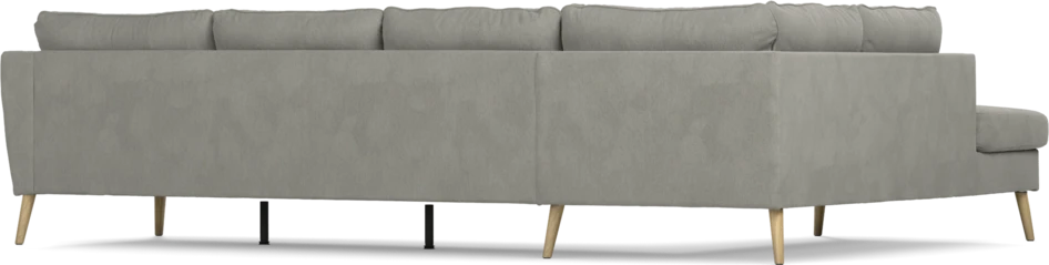 County - 3-sits soffa med divan vänster - Grå