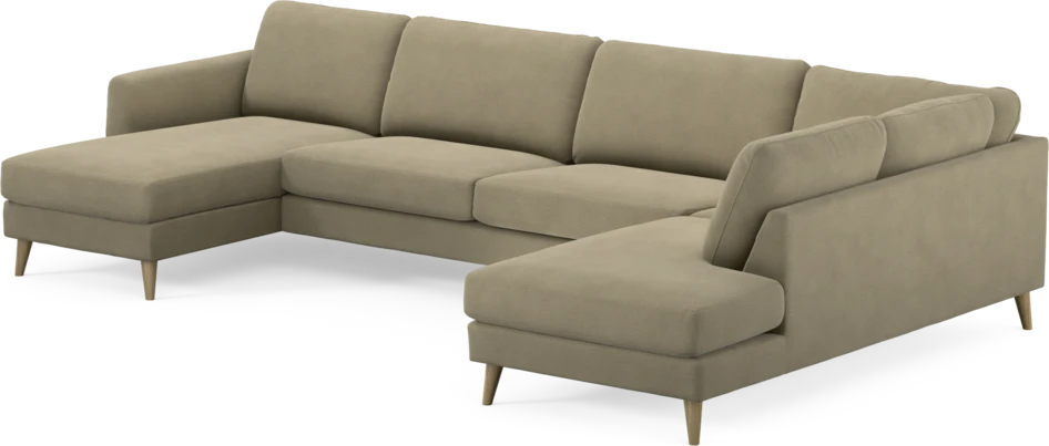 Bridge - 3-sits soffa med schäslong vänster och divan höger - Beige