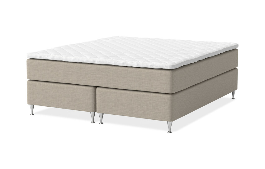 Dream Delux - Kontinentalsäng, dubbelsäng med bäddmadrass Sense Delux - Beige