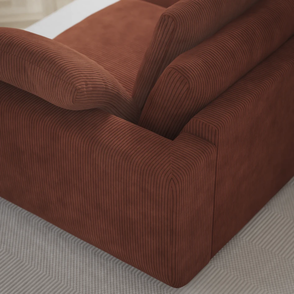 Amie - 3-sits soffa - Orange