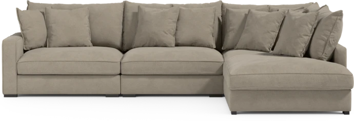 Rossi, 3-sits soffa med divan höger