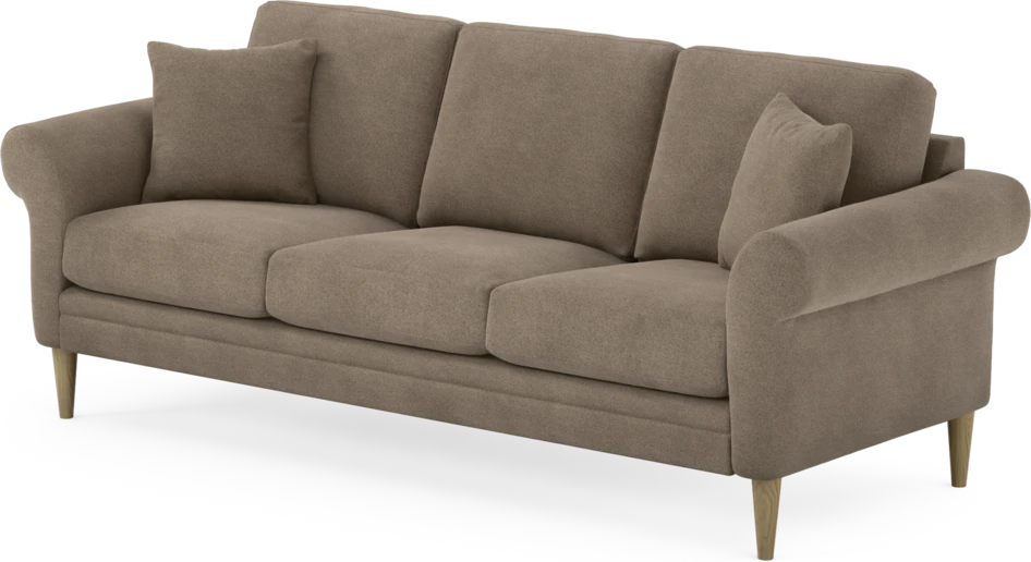 Eden - 3-sits soffa - Brun