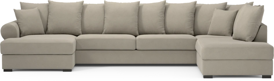 Town - 3-sits soffa med divan höger och schäslong vänster - Grå