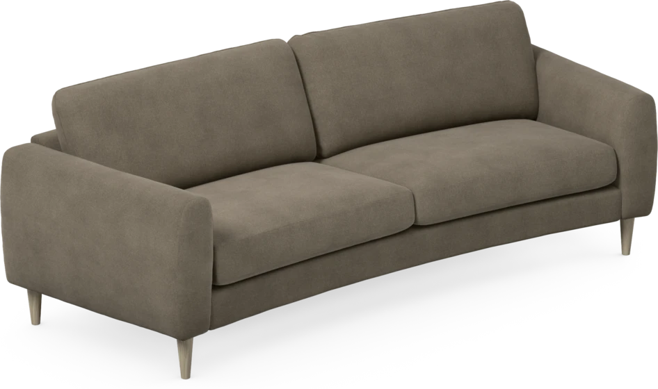 Bridge - 3-sits soffa svängd - Beige