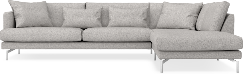 Harper - 3-sits soffa med divan höger - Vit