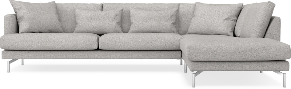 Harper - 3-sits soffa med divan höger - Vit