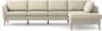 County - 3-sits soffa med divan höger - Beige