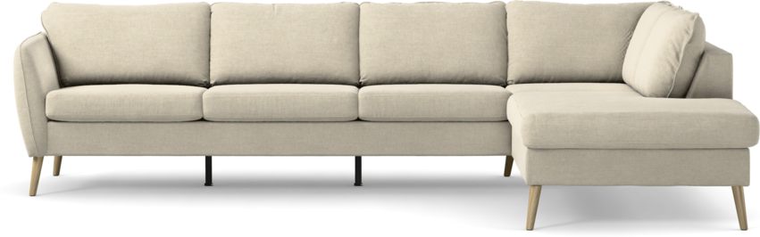 County - 3-sits soffa med divan höger - Beige