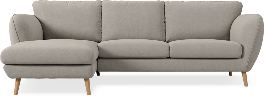 Madison Lux - 2-sits soffa med schäslong vänster - Beige