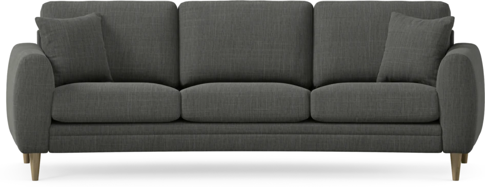 Eden - 3-sits soffa svängd - Grå